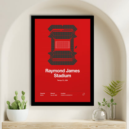 Tampa Bay Buccaneers Stadium Print, Raymond Stadium Print V1, Gifts for him, Sport Art, Framed Art Print Wall Decor