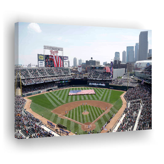 Target Field All Star, Stadium Canvas, Sport Art, Gift for him, Man Cave Decor, Art Print, Canvas Print Wall Art