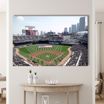 Target Field All Star, Stadium Canvas, Sport Art, Gift for him, Man Cave Decor, Art Print, Canvas Print Wall Art