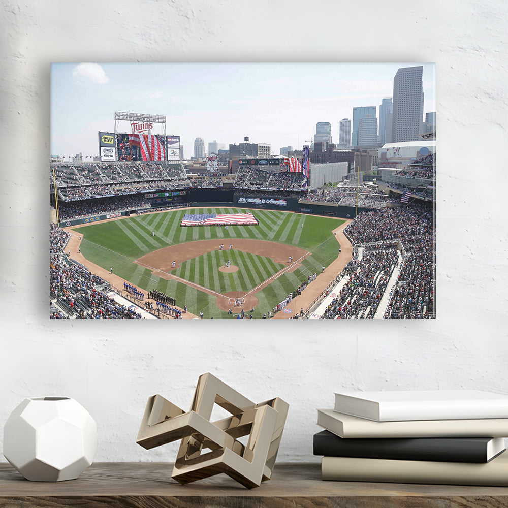 Target Field All Star, Stadium Canvas, Sport Art, Gift for him, Man Cave Decor, Art Print, Canvas Print Wall Art