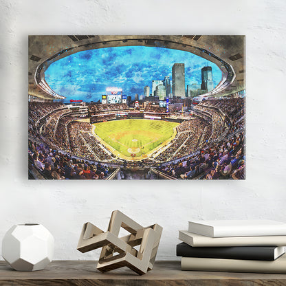 Target Field Baseball Stadium Minnesota Twins, Canvas Art Decor Print, Painting Art, Canvas Print Wall Art Home Decor