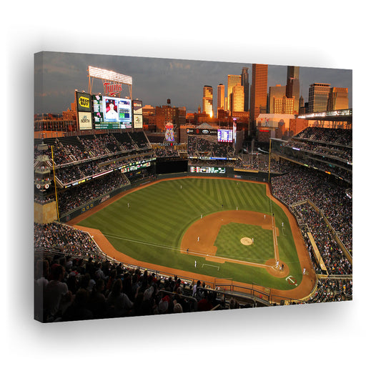 Target Field Minnesota, Stadium Canvas, Sport Art, Gift for him, Man Cave Decor, Art Print, Canvas Print Wall Art
