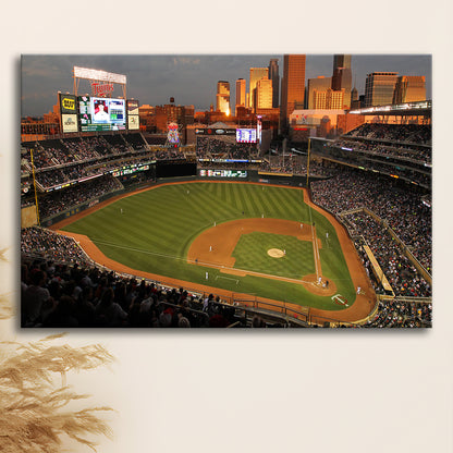 Target Field Minnesota, Stadium Canvas, Sport Art, Gift for him, Man Cave Decor, Art Print, Canvas Print Wall Art