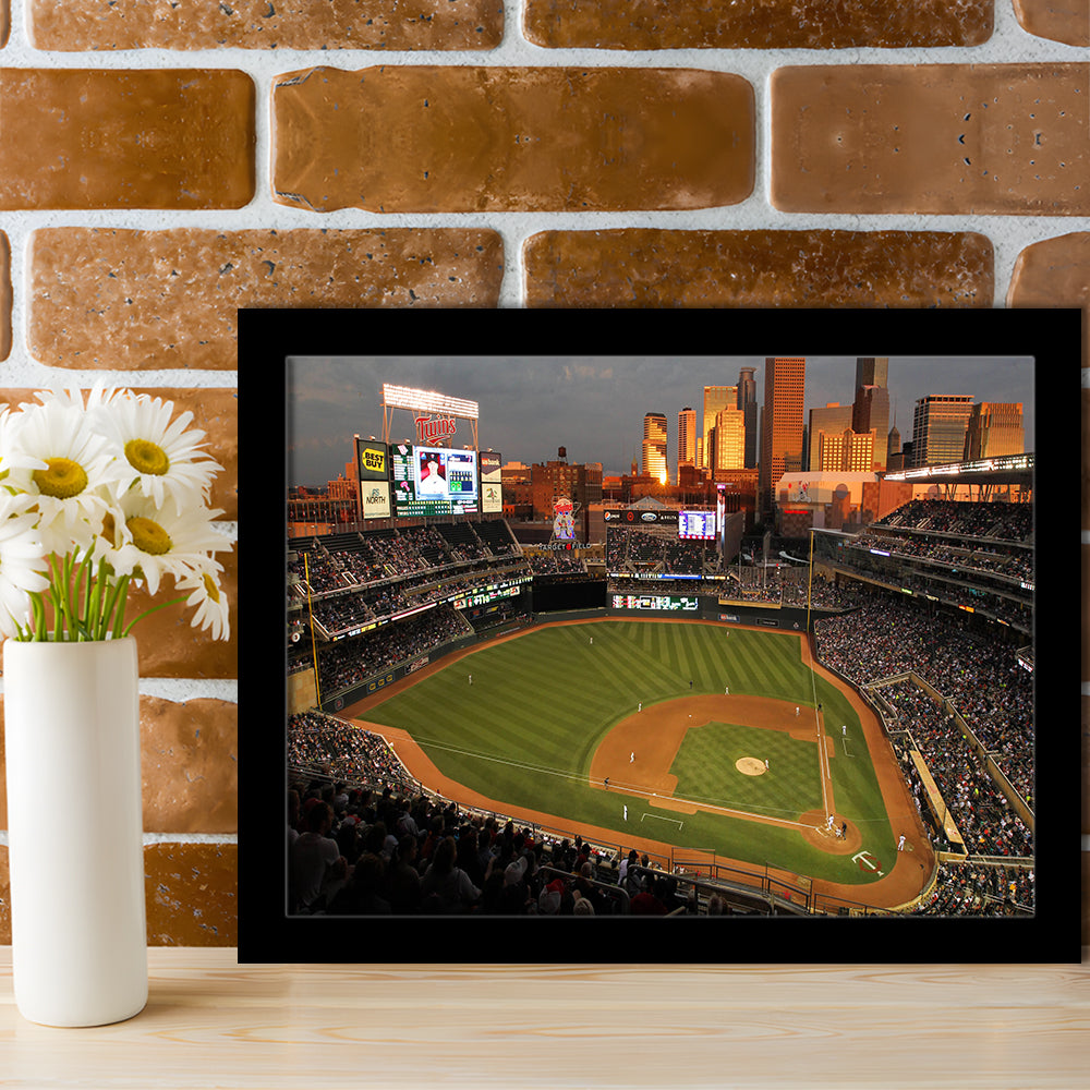 Target Field Minnesota, Stadium Canvas, Sport Art, Gift for him, Framed Art Print Wall Decor, Picture Framed