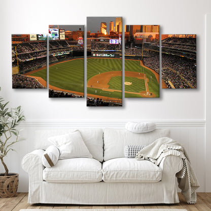Target Field Minnesota, Stadium Canvas, Sport Art, Gift for him, 5 Panel, Large Canvas, Canvas Print Wall Art