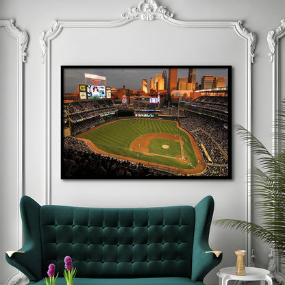Target Field Minnesota, Stadium Canvas, Sport Art, Gift for him, Framed Art Print Wall Decor, Picture Framed