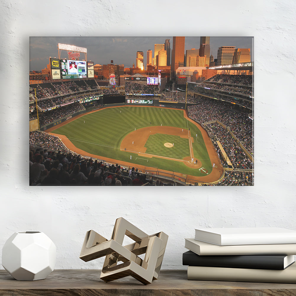 Target Field Minnesota, Stadium Canvas, Sport Art, Gift for him, Man Cave Decor, Art Print, Canvas Print Wall Art