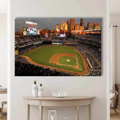 Target Field Minnesota, Stadium Canvas, Sport Art, Gift for him, Man Cave Decor, Art Print, Canvas Print Wall Art