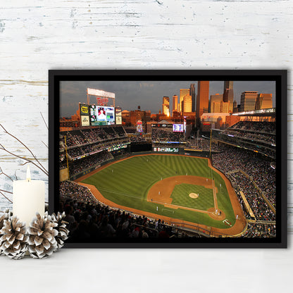 Target Field Minnesota, Stadium Canvas, Sport Art, Framed Canvas Print Wall Art, Floating Frame