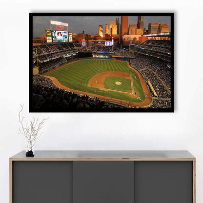 Target Field Minnesota, Stadium Canvas, Sport Art, Gift for him, Framed Art Print Wall Decor, Picture Framed