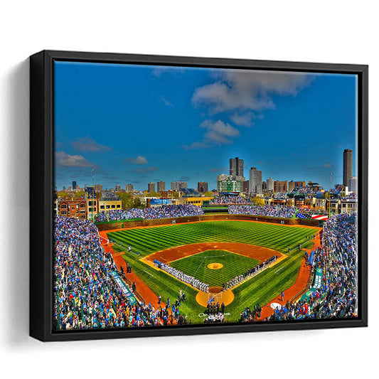 Target Field in Minnesota, Stadium Canvas, Sport Art, Framed Canvas Print Wall Art, Floating Frame