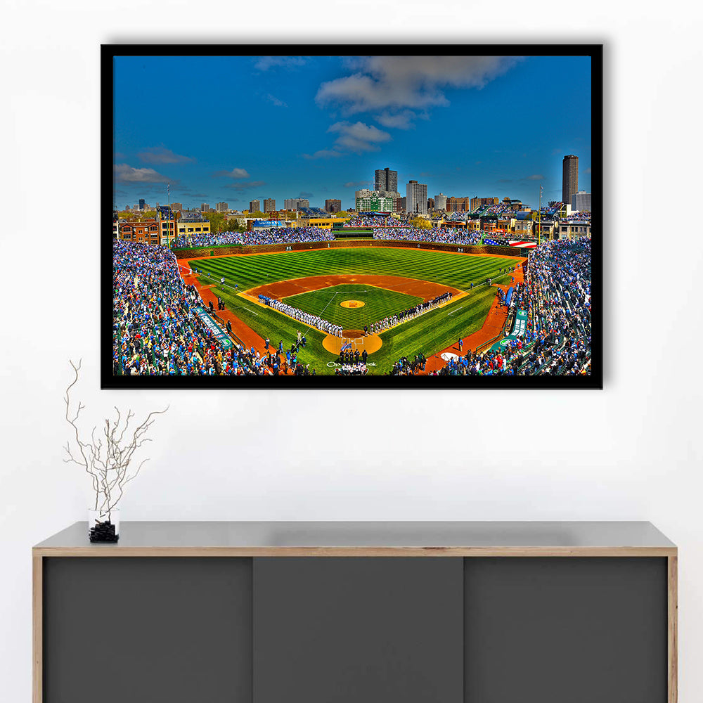 Target Field in Minnesota, Stadium Canvas, Sport Art, Gift for him, Framed Art Print Wall Decor, Picture Framed