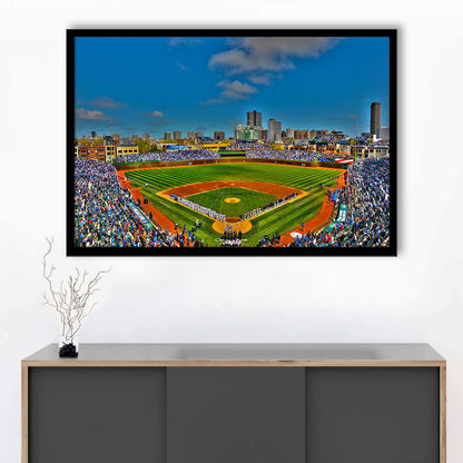 Target Field in Minnesota, Stadium Canvas, Sport Art, Gift for him, Framed Art Print Wall Decor, Picture Framed