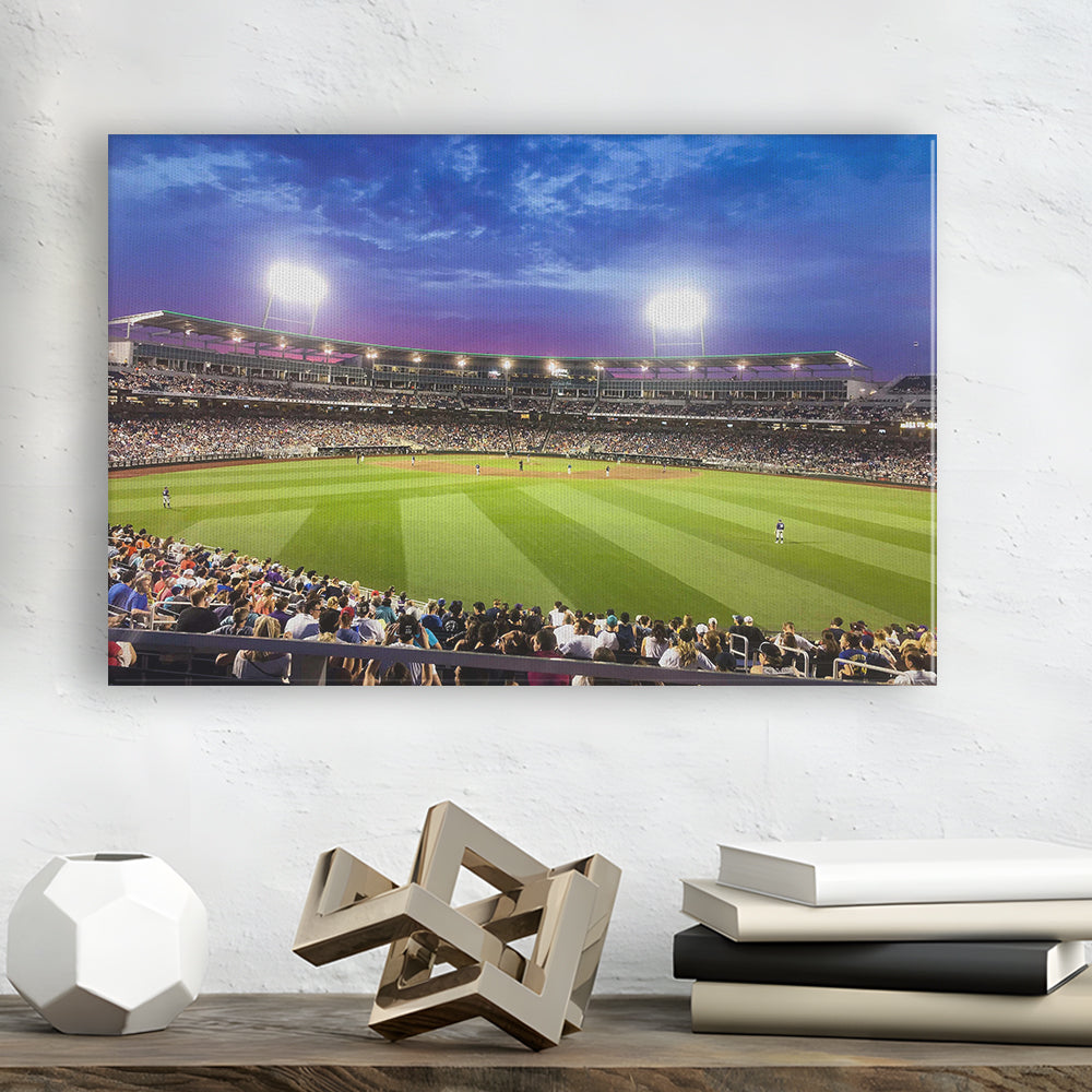 Td Ameritrade Park Omaha, Stadium Canvas, Sport Art, Gift for him, Man Cave Decor, Art Print, Canvas Print Wall Art