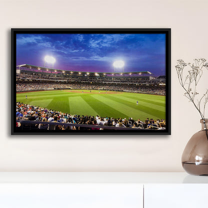 Td Ameritrade Park Omaha, Stadium Canvas, Sport Art, Framed Canvas Print Wall Art, Floating Frame
