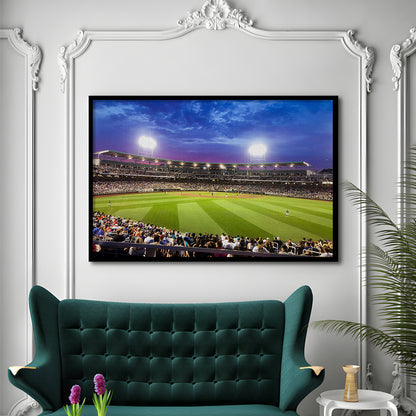Td Ameritrade Park Omaha, Stadium Canvas, Sport Art, Gift for him, Framed Art Print Wall Decor, Picture Framed