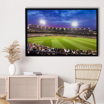 Td Ameritrade Park Omaha, Stadium Canvas, Sport Art, Framed Canvas Print Wall Art, Floating Frame