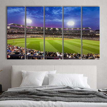 Td Ameritrade Park Omaha, Stadium Canvas, Sport Art, 5 Panel B, Extra Large Canvas, Canvas Print Wall Art