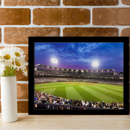 Td Ameritrade Park Omaha, Stadium Canvas, Sport Art, Gift for him, Framed Art Print Wall Decor, Picture Framed