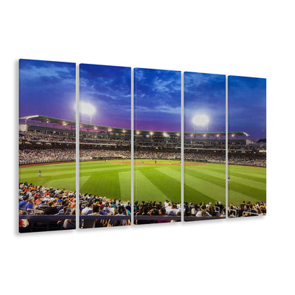 Td Ameritrade Park Omaha, Stadium Canvas, Sport Art, 5 Panel B, Extra Large Canvas, Canvas Print Wall Art