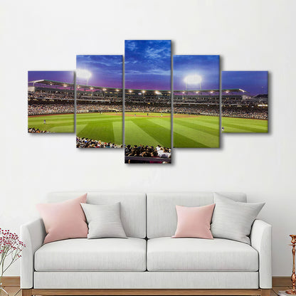 Td Ameritrade Park Omaha, Stadium Canvas, Sport Art, Gift for him, 5 Panel, Large Canvas, Canvas Print Wall Art