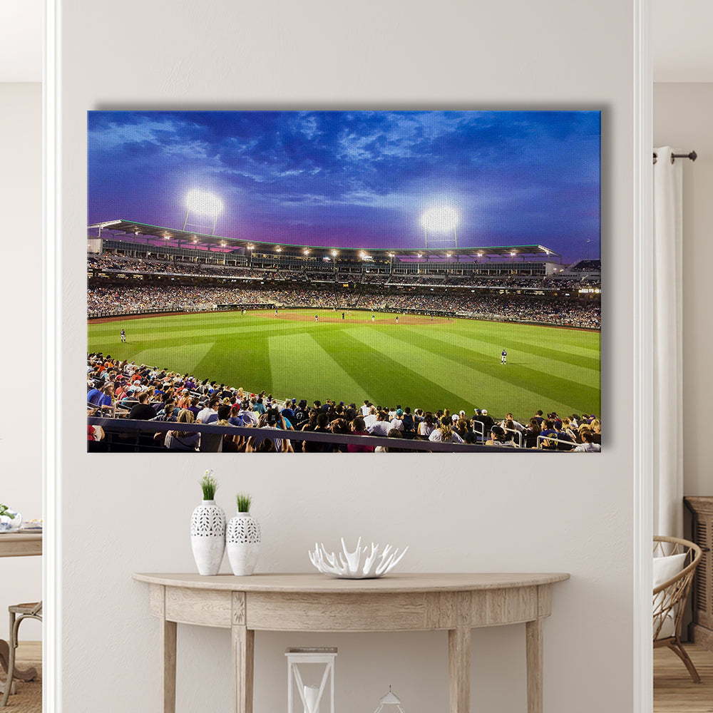 Td Ameritrade Park Omaha, Stadium Canvas, Sport Art, Gift for him, Man Cave Decor, Art Print, Canvas Print Wall Art