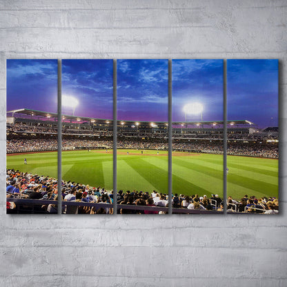 Td Ameritrade Park Omaha, Stadium Canvas, Sport Art, 5 Panel B, Extra Large Canvas, Canvas Print Wall Art