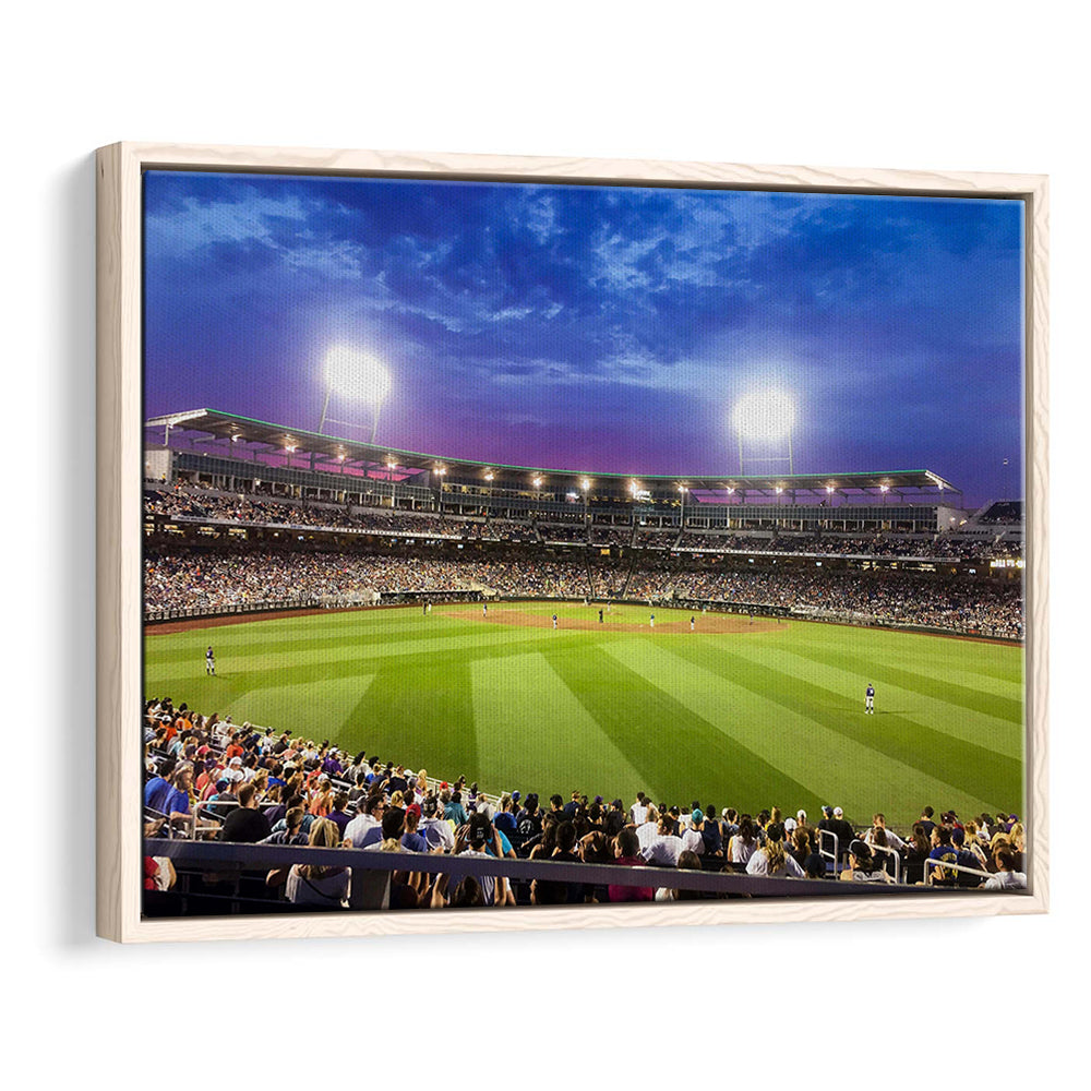 Td Ameritrade Park Omaha, Stadium Canvas, Sport Art, Framed Canvas Print Wall Art, Floating Frame