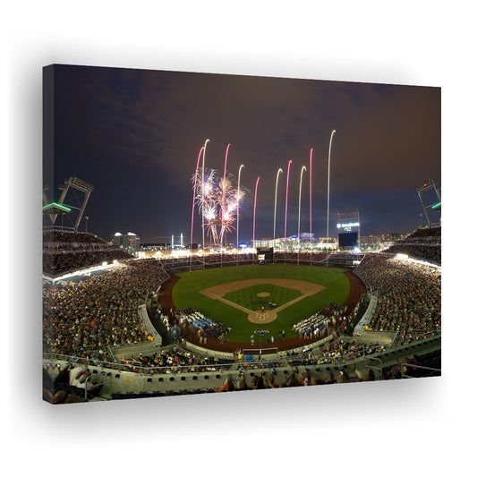 Td Ameritrade Park in Omaha, Stadium Canvas, Sport Art, Gift for him, Man Cave Decor, Art Print, Canvas Print Wall Art