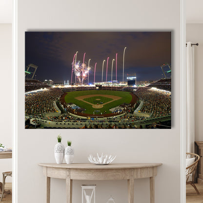 Td Ameritrade Park in Omaha, Stadium Canvas, Sport Art, Gift for him, Man Cave Decor, Art Print, Canvas Print Wall Art
