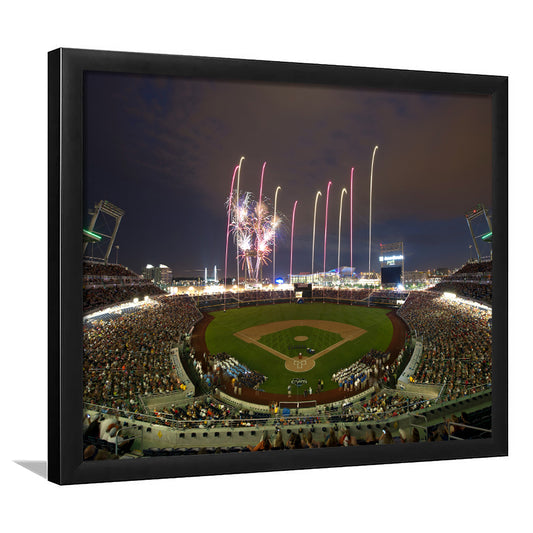 Td Ameritrade Park in Omaha, Stadium Canvas, Sport Art, Gift for him, Framed Art Print Wall Decor, Picture Framed