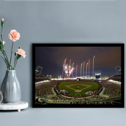 Td Ameritrade Park in Omaha, Stadium Canvas, Sport Art, Gift for him, Framed Art Print Wall Decor, Picture Framed
