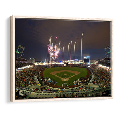 Td Ameritrade Park in Omaha, Stadium Canvas, Sport Art, Framed Canvas Print Wall Art, Floating Frame