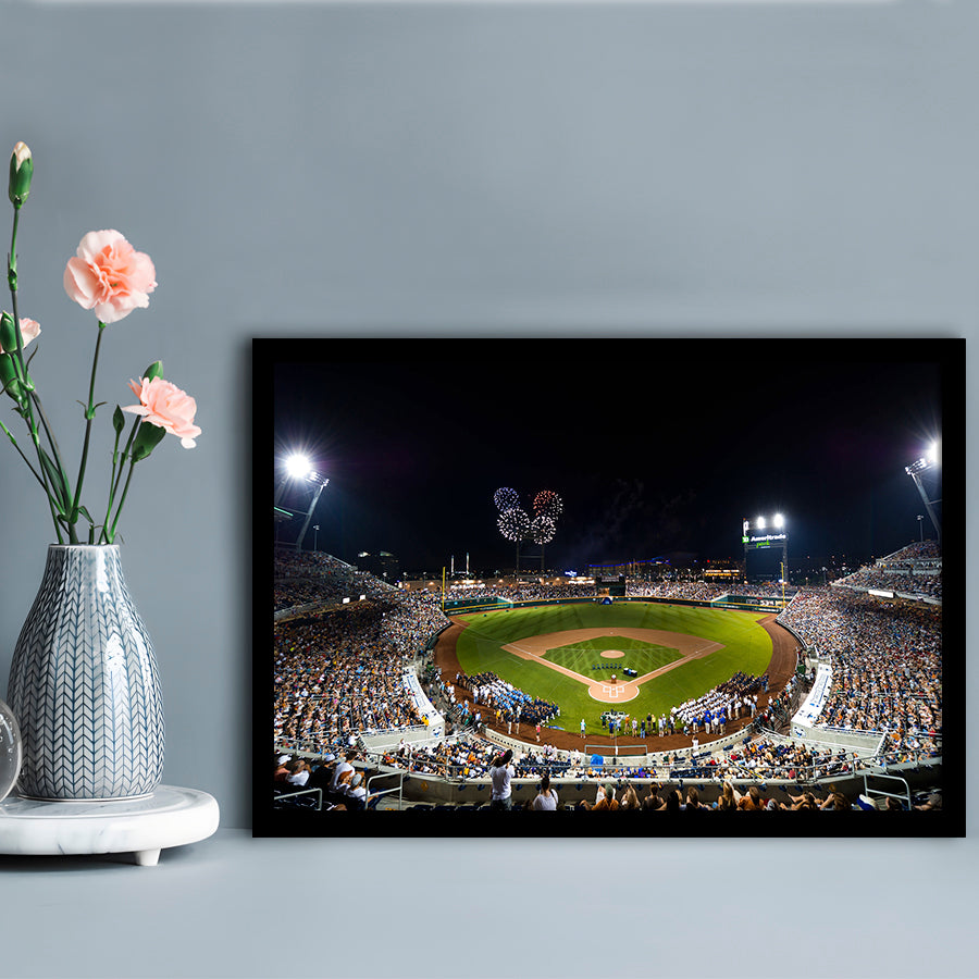 Td Ameritrade Stadium, Stadium Canvas, Sport Art, Gift for him, Framed Art Print Wall Decor, Picture Framed