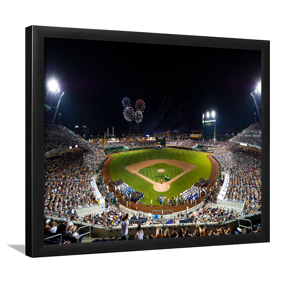 Td Ameritrade Stadium, Stadium Canvas, Sport Art, Gift for him, Framed Art Print Wall Decor, Picture Framed