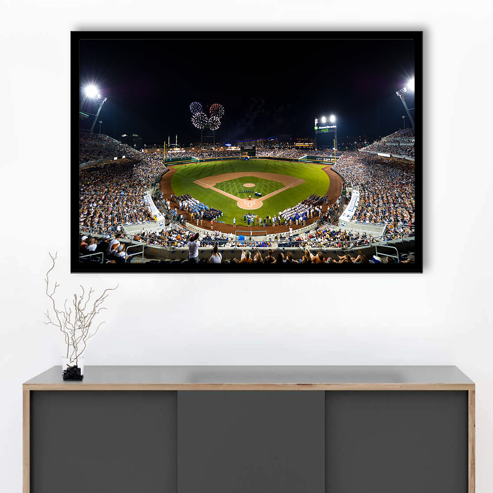 Td Ameritrade Stadium, Stadium Canvas, Sport Art, Gift for him, Framed Art Print Wall Decor, Picture Framed