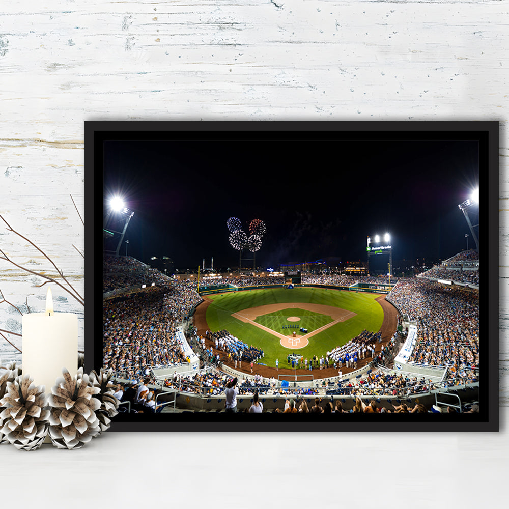 Td Ameritrade Stadium, Stadium Canvas, Sport Art, Framed Canvas Print Wall Art, Floating Frame