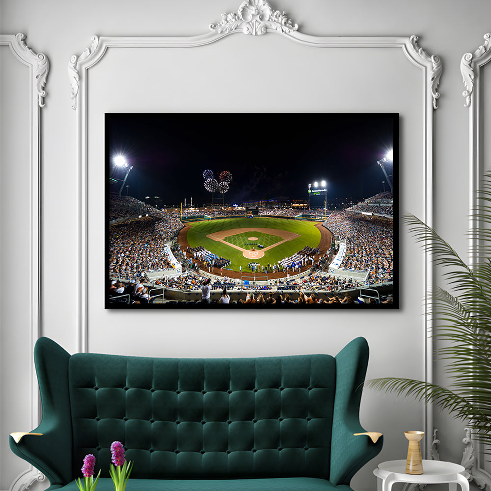 Td Ameritrade Stadium, Stadium Canvas, Sport Art, Gift for him, Framed Art Print Wall Decor, Picture Framed