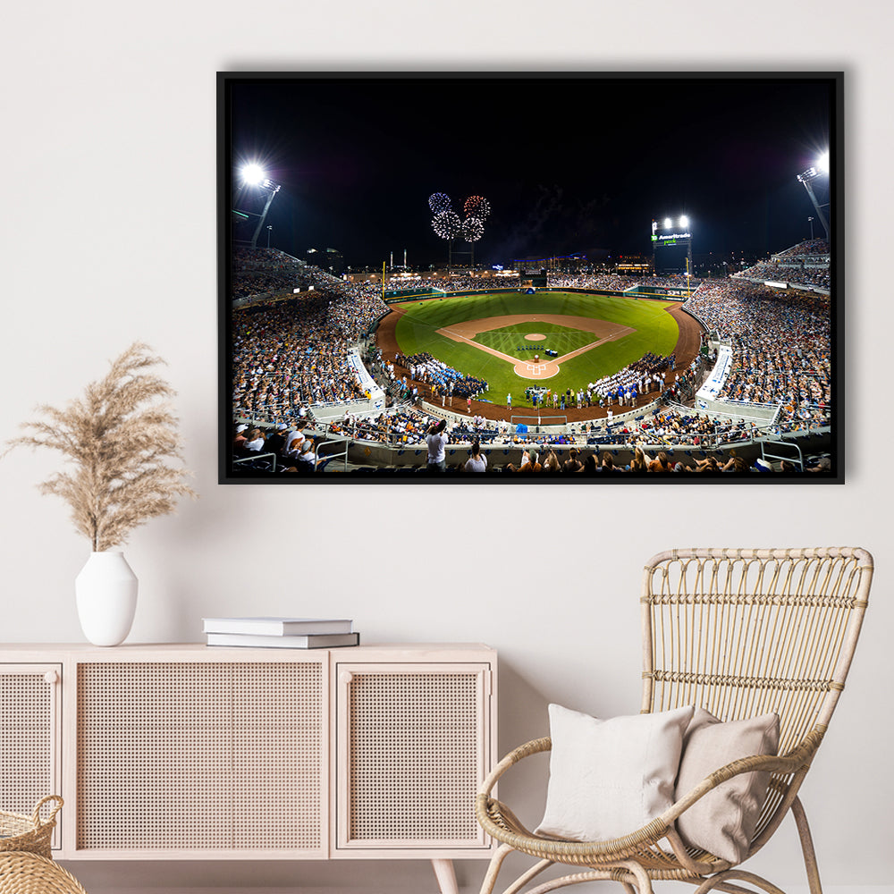 Td Ameritrade Stadium, Stadium Canvas, Sport Art, Framed Canvas Print Wall Art, Floating Frame