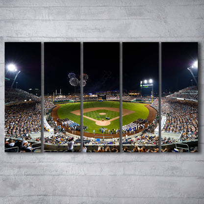 Td Ameritrade Stadium, Stadium Canvas, Sport Art, 5 Panel B, Extra Large Canvas, Canvas Print Wall Art