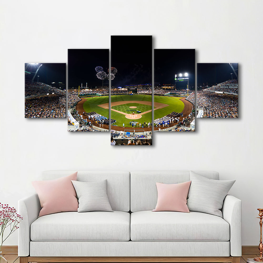 Td Ameritrade Stadium, Stadium Canvas, Sport Art, Gift for him, 5 Panel, Large Canvas, Canvas Print Wall Art