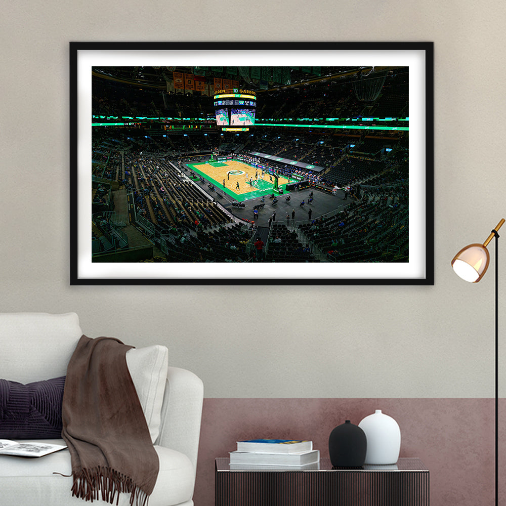 Td Garden Balcony, Stadium Canvas, Sport Art, Gift for him, White Border Framed Art Print Wall Decor