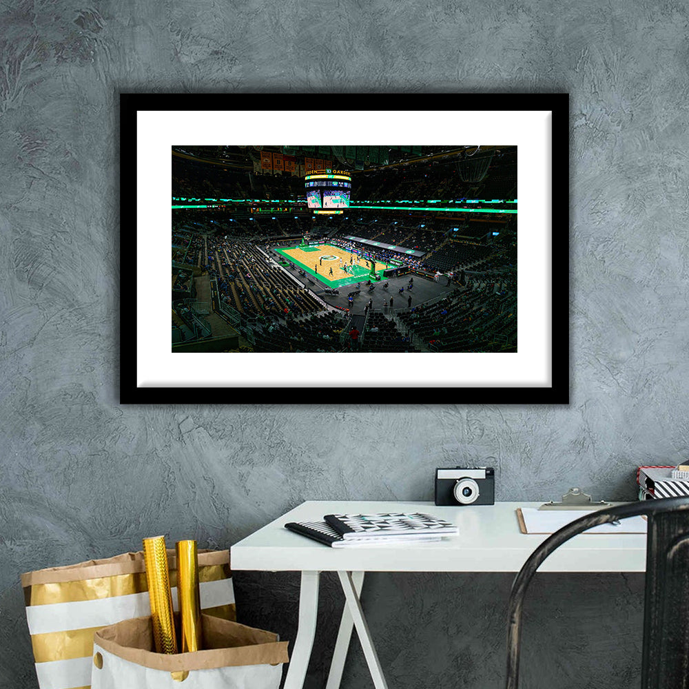 Td Garden Balcony, Stadium Canvas, Sport Art, Gift for him, White Border Framed Art Print Wall Decor