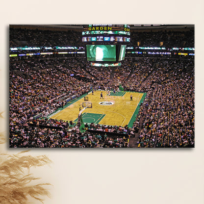 Td Garden Boston, Stadium Canvas, Sport Art, Gift for him, Man Cave Decor, Art Print, Canvas Print Wall Art