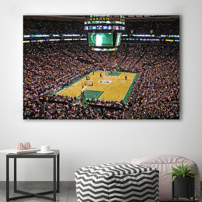 Td Garden Boston, Stadium Canvas, Sport Art, Gift for him, Man Cave Decor, Art Print, Canvas Print Wall Art