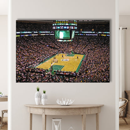 Td Garden Boston, Stadium Canvas, Sport Art, Gift for him, Man Cave Decor, Art Print, Canvas Print Wall Art