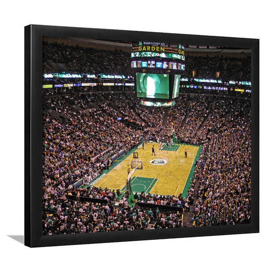 Td Garden Boston, Stadium Canvas, Sport Art, Gift for him, Framed Art Print Wall Decor, Picture Framed