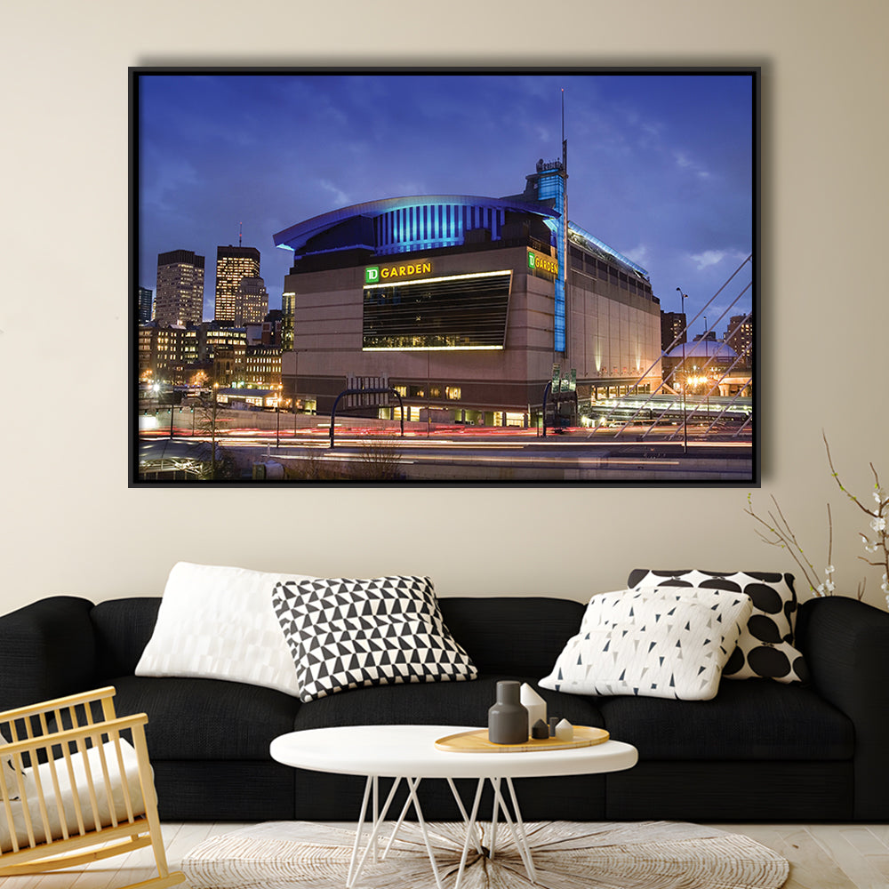 Td Garden, Stadium Canvas, Sport Art, Framed Canvas Print Wall Art, Floating Frame