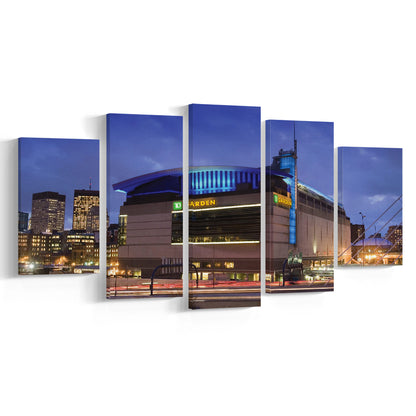 Td Garden, Stadium Canvas, Sport Art, Gift for him, 5 Panel, Large Canvas, Canvas Print Wall Art