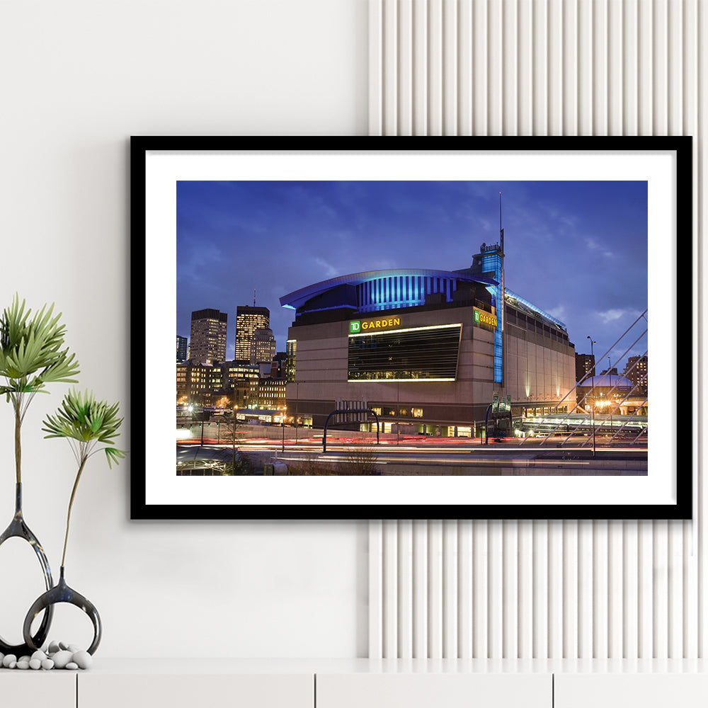 Td Garden, Stadium Canvas, Sport Art, Gift for him, White Border Framed Art Print Wall Decor